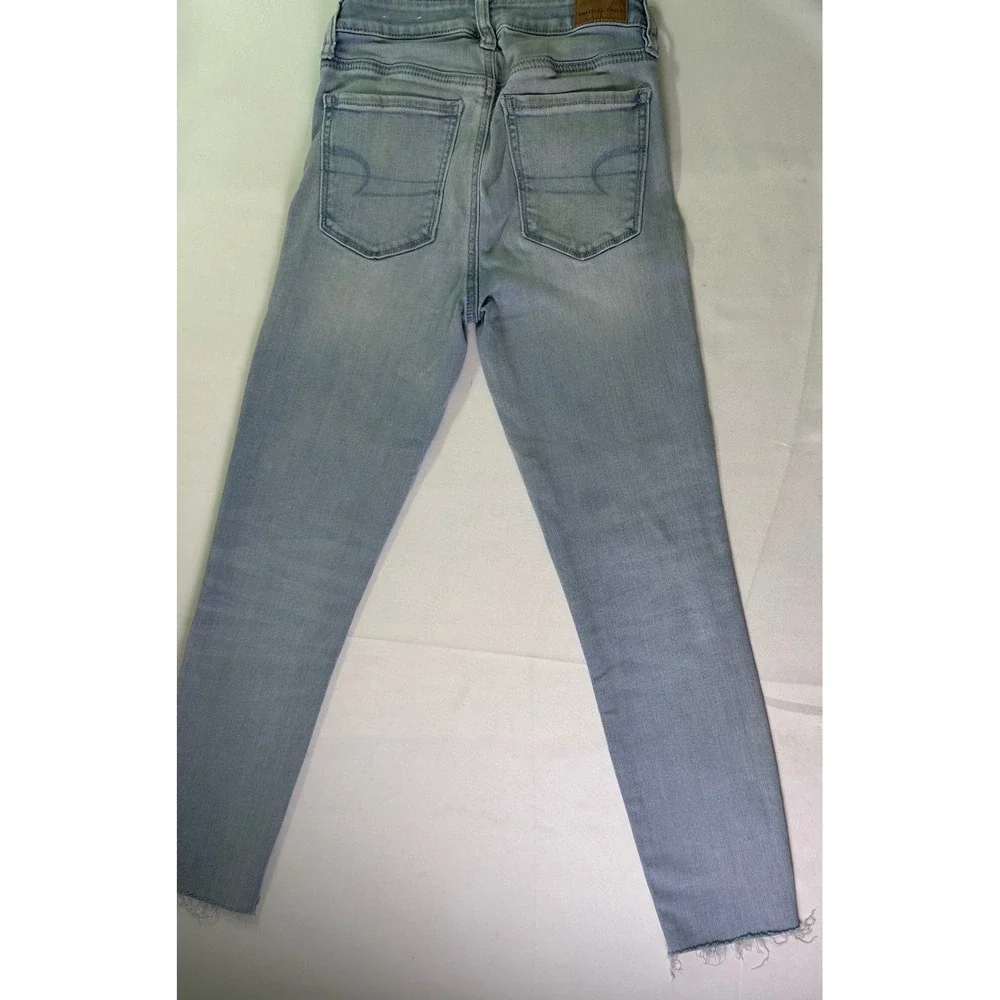 American Eagle‎ Hi-Rise Jegging Next Level Stretch Light Wash Size 2 Regular